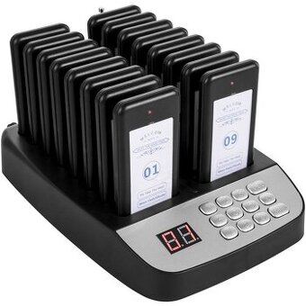 Restaurační pager jednotka + 16 karet - 1