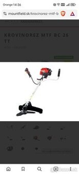 Krovinorez MTF BC 26 TT