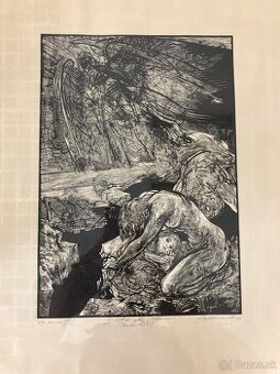 Originálna grafika I.Rumanského – „In Captivitate Babylonis“