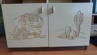 Skriňa a knižnica DAKAR do detskej izby