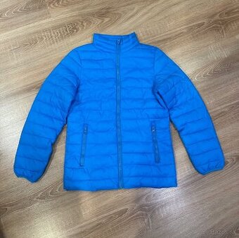 Dámska modrá prešívaná bunda