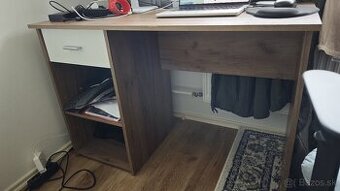 Predám: Písací stôl KUBEK (Biely/Dub)