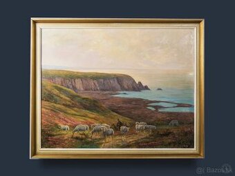 Atlantické pobrežie v okolí Royan , J.Fuith , olej na sololi - 1