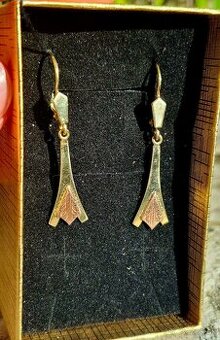 Zlate nausnice zlte ruzove zlato 585