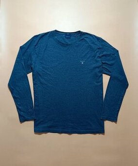 GANT modré tričko s dlhým rukávom XL