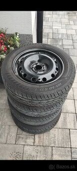 Predám plechove disky 5x100 R15 + zimné pneu