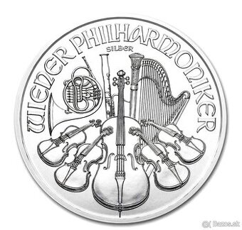 Kúpim Philharmonike striebirne mince.