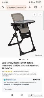 Detská jedálenská stolička