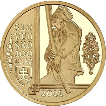 zlatá minca fujara 100 €