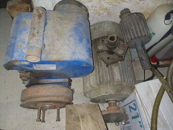 Predám kompresor orlik 2 valec + motor 5,5 kw + spojka všetk