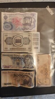 Bankovky Poľsko a Juhoslávia
