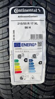 Úplne novú gumu Continental 215 55r17 98h xl Allseasoncontac