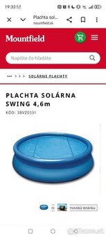 Solárna plachta ratan swing 4,6m