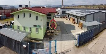 PREVÁDZKOVÝ AREÁL – HALA, ADMINISTRATÍVA, POZEMOK 1 405 m² -
