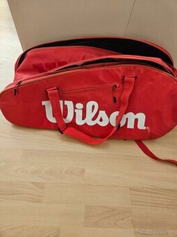 Tenisová taška Wilson Super Tour Red 6PK (používaná)