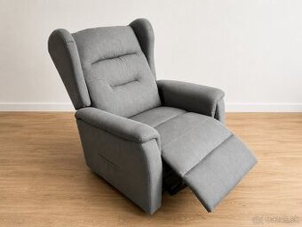 Masážne polohovacie kreslo s vyklápaním COMFORT+