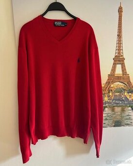 PÁNSKY ČERVENÝ SVETER zn.POLO RALPH LAUREN č.XL