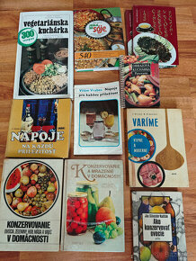 Kuchárske knihy, konzervovanie (40 kníh)