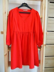 Šaty červené Sinsay