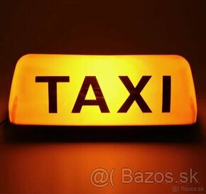 Taxi transparent s magnetom podsvietený