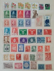 Poštovné známky NÓRSKO 50ks