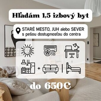 1,5 izbový byt