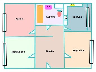 Ponúkame 3-izb. byt na Zapotôčkoch