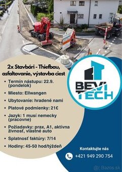 práca Nemecko - stavbár, Thiefbau, asfaltovanie