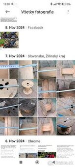 Predám drevené cievky