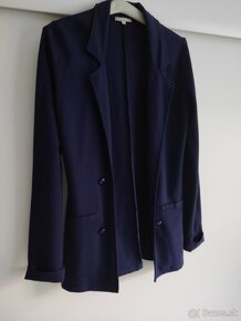 Tmavomodré sako veľkosť 36 - 1