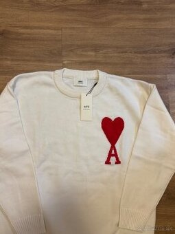 Sveter Ami Paris biely - 1