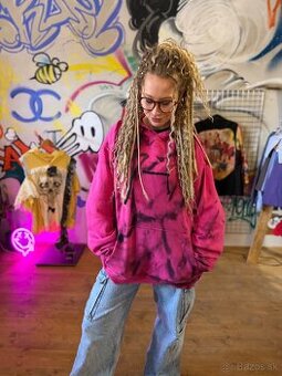 Upcyklovaná pánska mikina – handmade,so Snoopy motívom