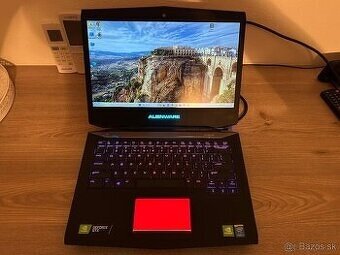 Herný Alienware 14 s i7,16gb ram,SSD+HDD,GTX,Fhd LCD