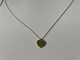 Zlatý náhrdelník srdiečko  585