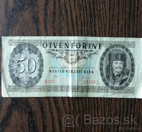 Staršia bankovka 50 Forint