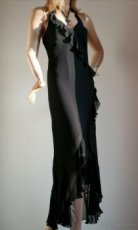 COAST - luxusné čierne šaty z hodvábu vo veľkosti 38