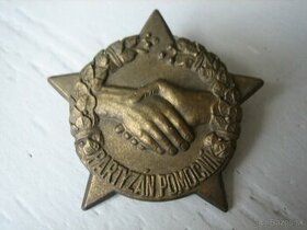 odznak partizan pomocnik. - 1