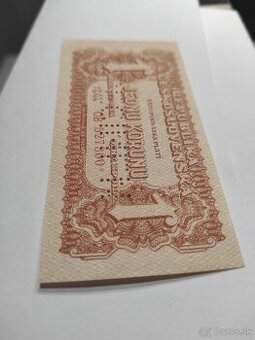 1 koruna specimen - 1