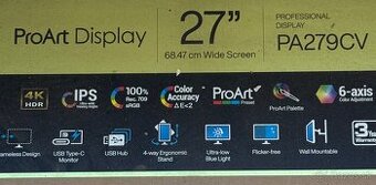 Predam novy asus 27monitor v zaruke proart PA279CV