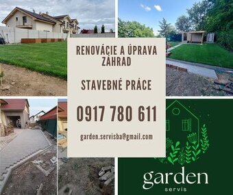 Renovácie a úprava záhrad, stavebné práce
