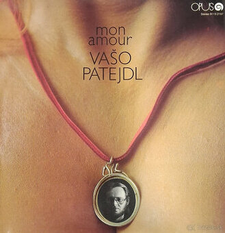 Retro gramofónová LP platňa Mon Amour