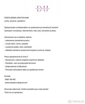 Postavebné upratovanie