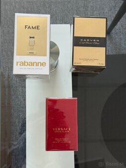 Eros Flame, PR Fame Intense, Carven Cest Paris PF Elixir