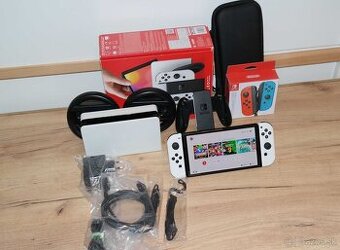 Nintendo Switch OLED 256GB Kamikaze CFW Remake + příslušenst