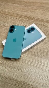 Apple Iphone 16 128gb TEAL (modrozelená), rok záruka