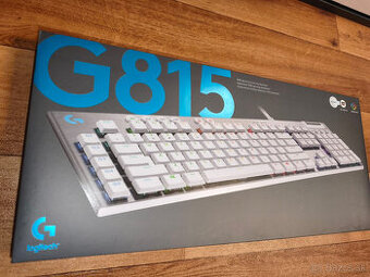 G815 LIGHTSYNC RGB Tactile BIELA, US - International QWERTY✅