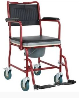 Toaletný invalidný vozík