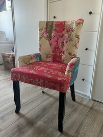 Francúzske kreslo v štýle patchwork - 1