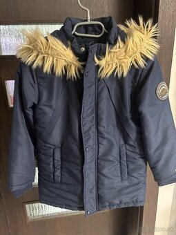 Takmer nova zimná bunda chlapec v. 128 cm