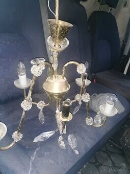 Retro kryštálový luster